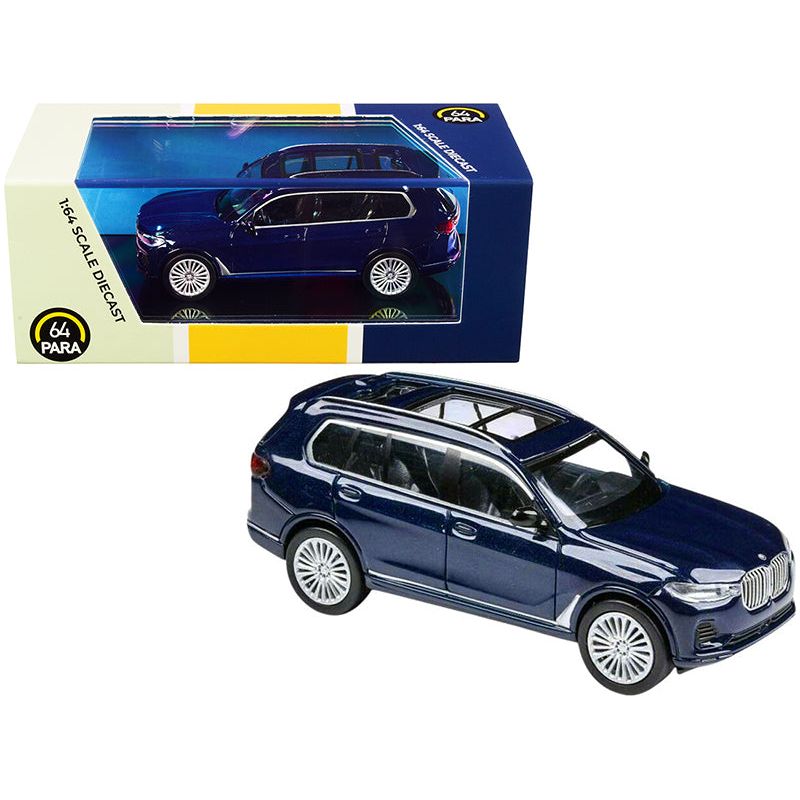 BMW X7 Tanzanite Blue Metallic 1/64 Diecast Model Car by Paragon - Paragon - ModelCars.com