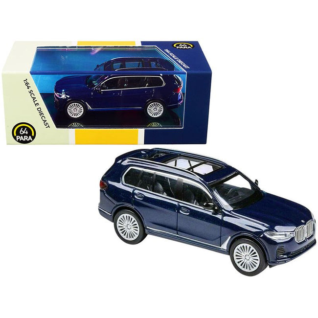 BMW X7 Tanzanite Blue Metallic 1/64 Diecast Model Car by Paragon - Paragon - ModelCars.com