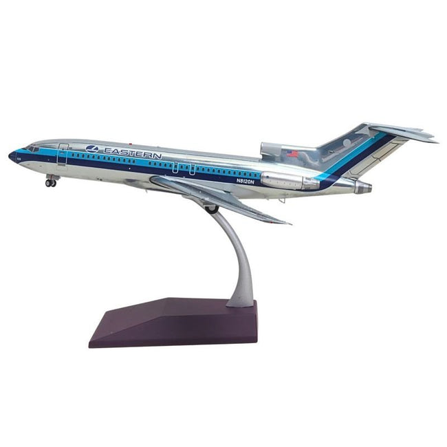 Boeing 727-100 Commercial Aircraft "Eastern Air Lines" (N8120N) Silver with Blue Stripes "Gemini 200" Series 1/200 Diecast Model Airplane by GeminiJets-GeminiJets-ModelCars.com