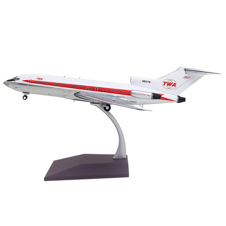 Boeing 727-100 Commercial Aircraft "Trans World Airlines (TWA)" (N851TW) White with Red Stripes "Gemini 200" Series 1/200 Diecast Model Airplane by GeminiJets-GeminiJets-ModelCars.com