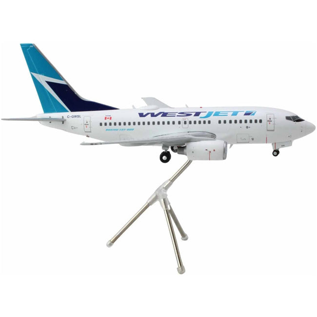 Boeing 737-600 Commercial Aircraft "WestJet" (C-GWSL) White with Blue Tail "Gemini 200" Series 1/200 Diecast Model Airplane by GeminiJets-GeminiJets-ModelCars.com