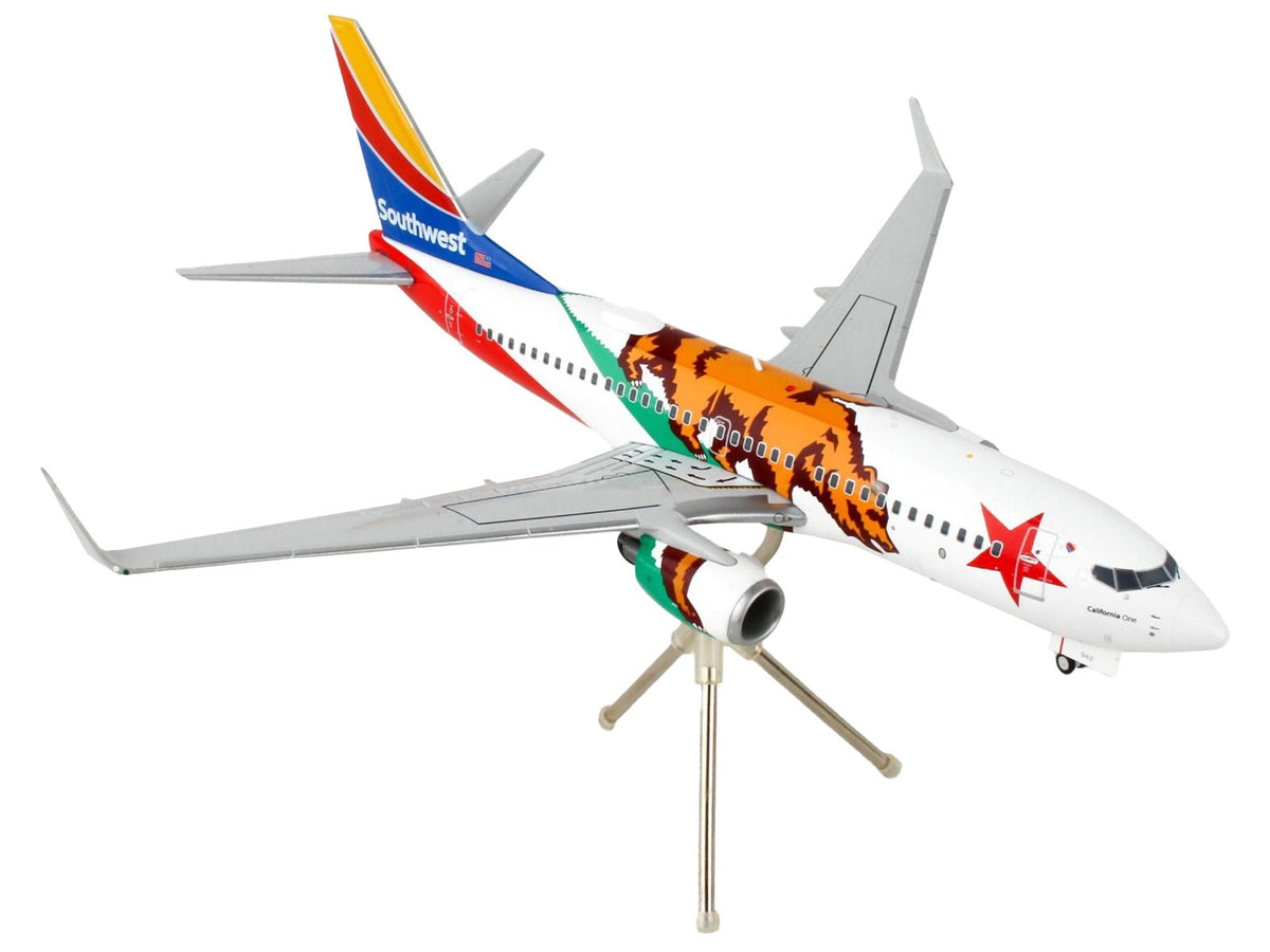 Boeing 737-700 Commercial Aircraft "Southwest Airlines - California One" California Flag Livery "Gemini 200" Series 1/200 Diecast Model Airplane by GeminiJets-GeminiJets-ModelCars.com
