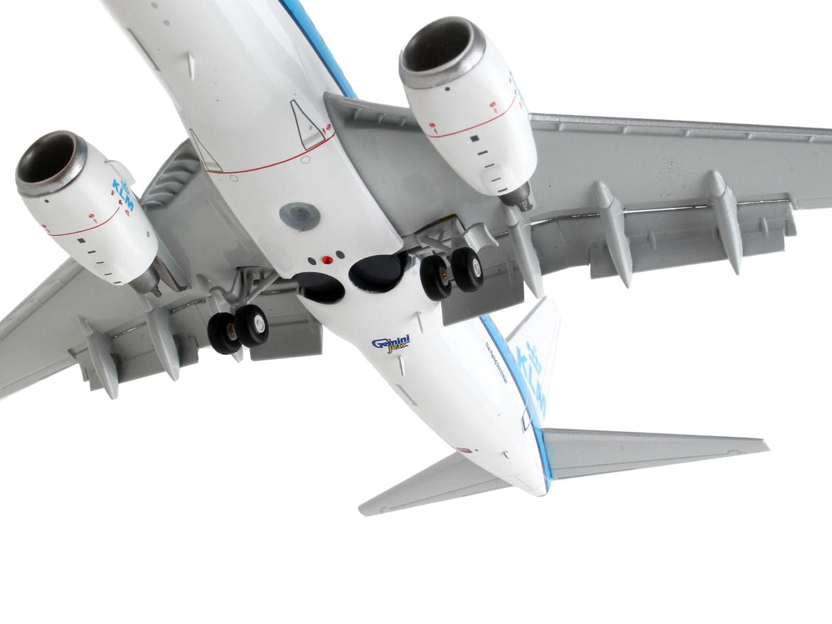 Boeing 737-700 Commercial Aircraft with Flaps Down "KLM Royal Dutch Airlines" Blue with White Tail "Gemini 200" Series 1/200 Diecast Model Airplane by GeminiJets-GeminiJets-ModelCars.com