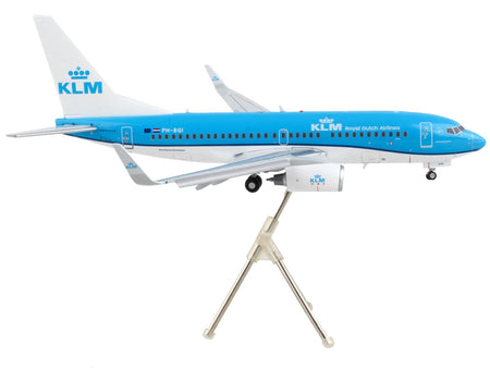 Boeing 737-700 Commercial Aircraft with Flaps Down "KLM Royal Dutch Airlines" Blue with White Tail "Gemini 200" Series 1/200 Diecast Model Airplane by GeminiJets-GeminiJets-ModelCars.com