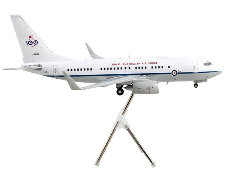 Boeing 737-700 Transport Aircraft "Royal Australian Air Force 100th Anniversary - A36-001" White and Gray "Gemini 200" Series 1/200 Diecast Model Airplane by GeminiJets-GeminiJets-ModelCars.com