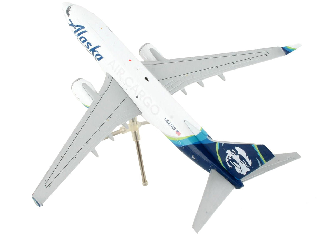 Boeing 737-700BDSF Commercial Aircraft "Alaska Air Cargo" White with Blue Tail "Gemini 200" Series 1/200 Diecast Model Airplane by GeminiJets-GeminiJets-ModelCars.com