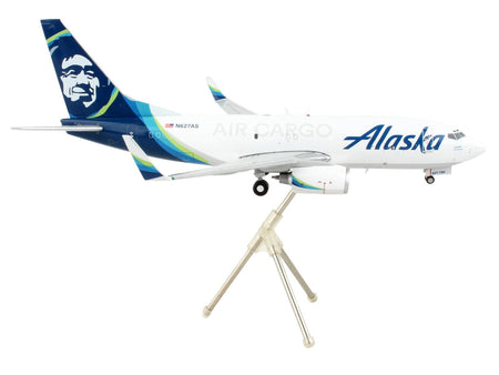 Boeing 737-700BDSF Commercial Aircraft "Alaska Air Cargo" White with Blue Tail "Gemini 200" Series 1/200 Diecast Model Airplane by GeminiJets-GeminiJets-ModelCars.com