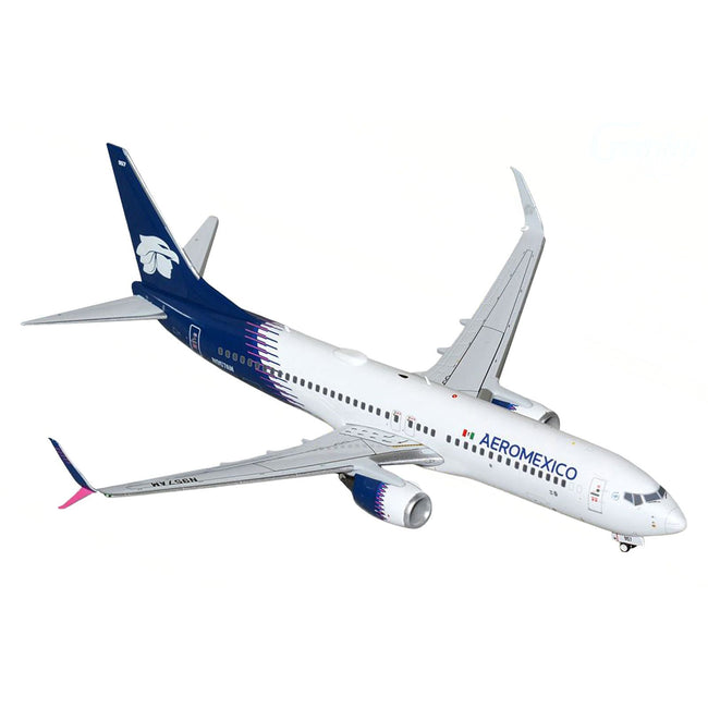 Boeing 737-800 Commercial Aircraft "AeroMexico" (N957AM) White with Dark Blue Tail "Gemini 200" Series 1/200 Diecast Model Airplane by GeminiJets-GeminiJets-ModelCars.com