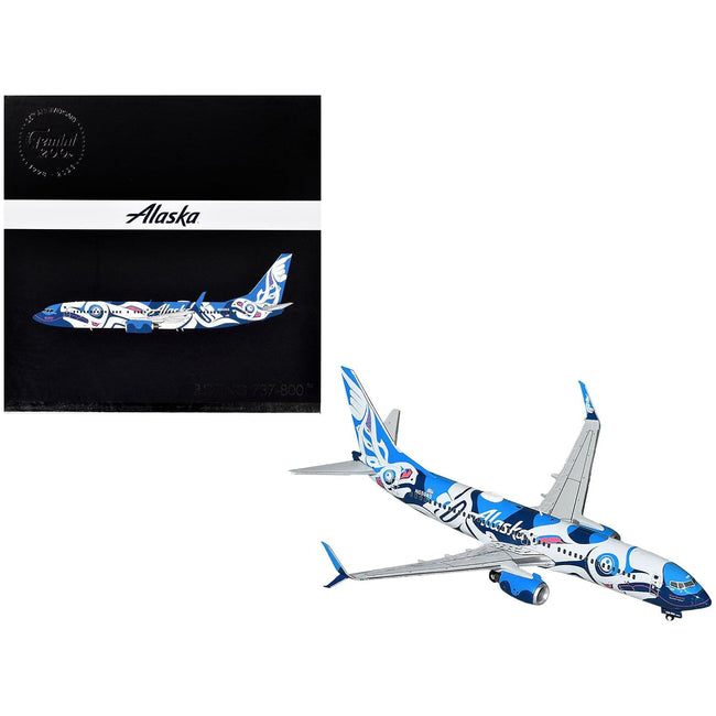 Boeing 737-800 Commercial Aircraft "Alaska Airlines" (N559AS) Salmon People Livery "Gemini 200" Series 1/200 Diecast Model Airplane by GeminiJets-GeminiJets-ModelCars.com