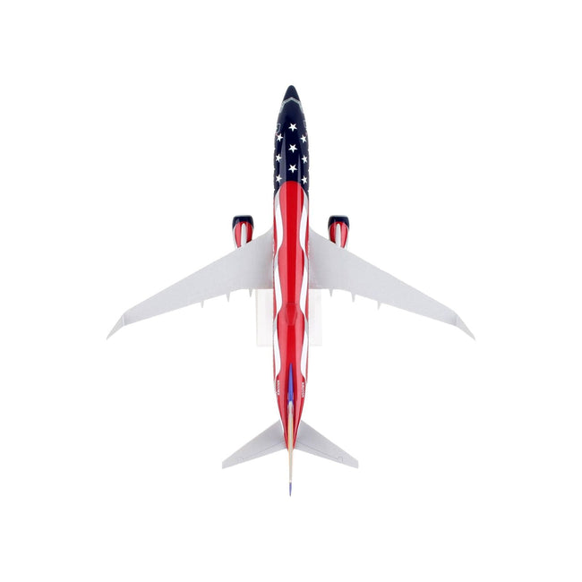 Boeing 737 - 800 Commercial Aircraft "Southwest Airlines - Freedom One" (N500WR) USA Flag Livery (Snap - Fit) 1/130 Plastic Model by Skymarks - Skymarks - ModelCars.com