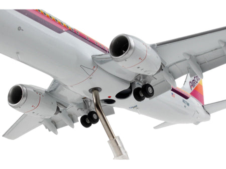 Boeing 737-800 Commercial Aircraft with Flaps Down "American Airlines - AirCal" Gray with Stripes "Gemini 200" Series 1/200 Diecast Model Airplane by GeminiJets-GeminiJets-ModelCars.com
