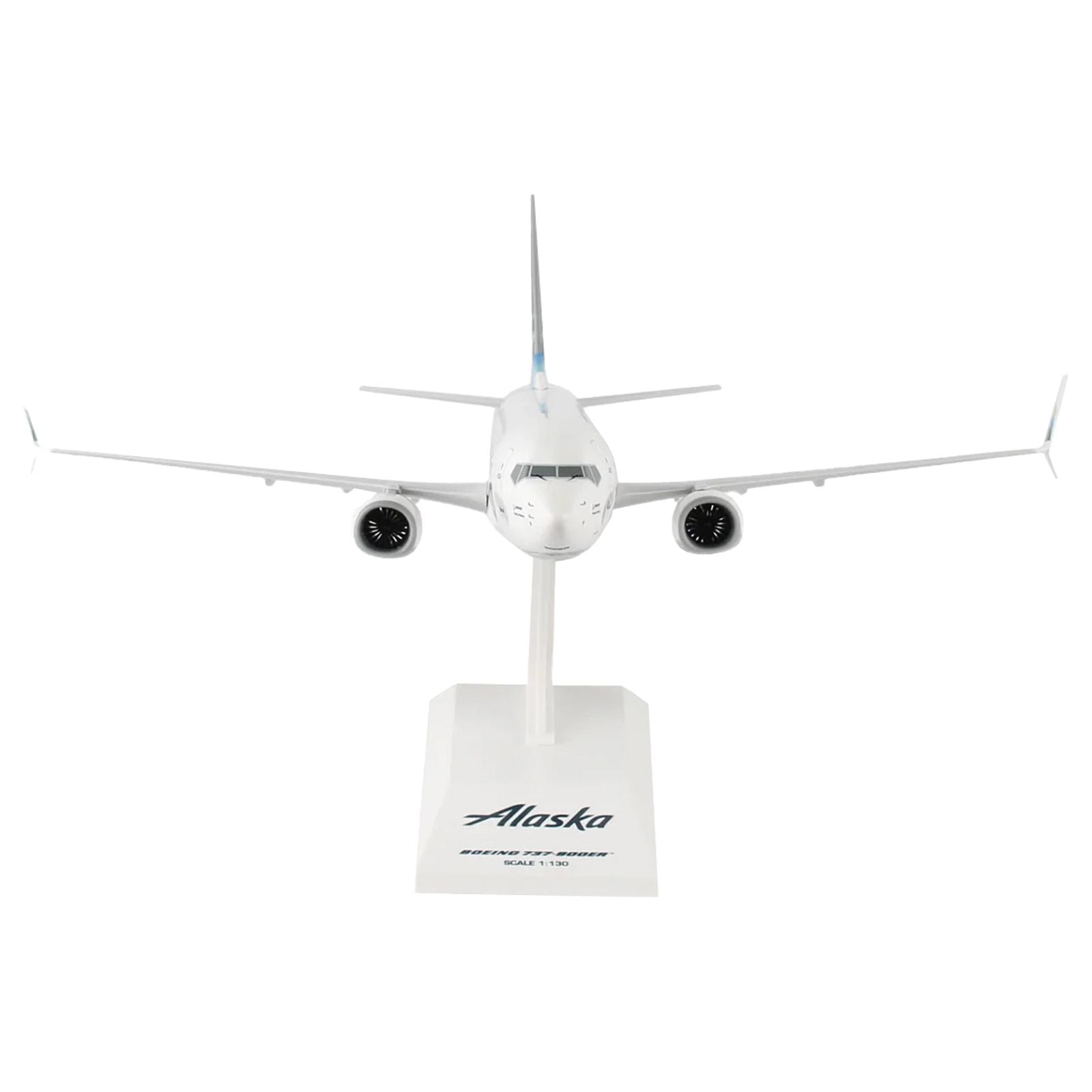 Boeing 737 - 900 Commercial Aircraft "Alaska Airlines" (N494AS) White with Blue Tail (Snap - Fit) 1/130 Plastic Model by Skymarks - Skymarks - ModelCars.com