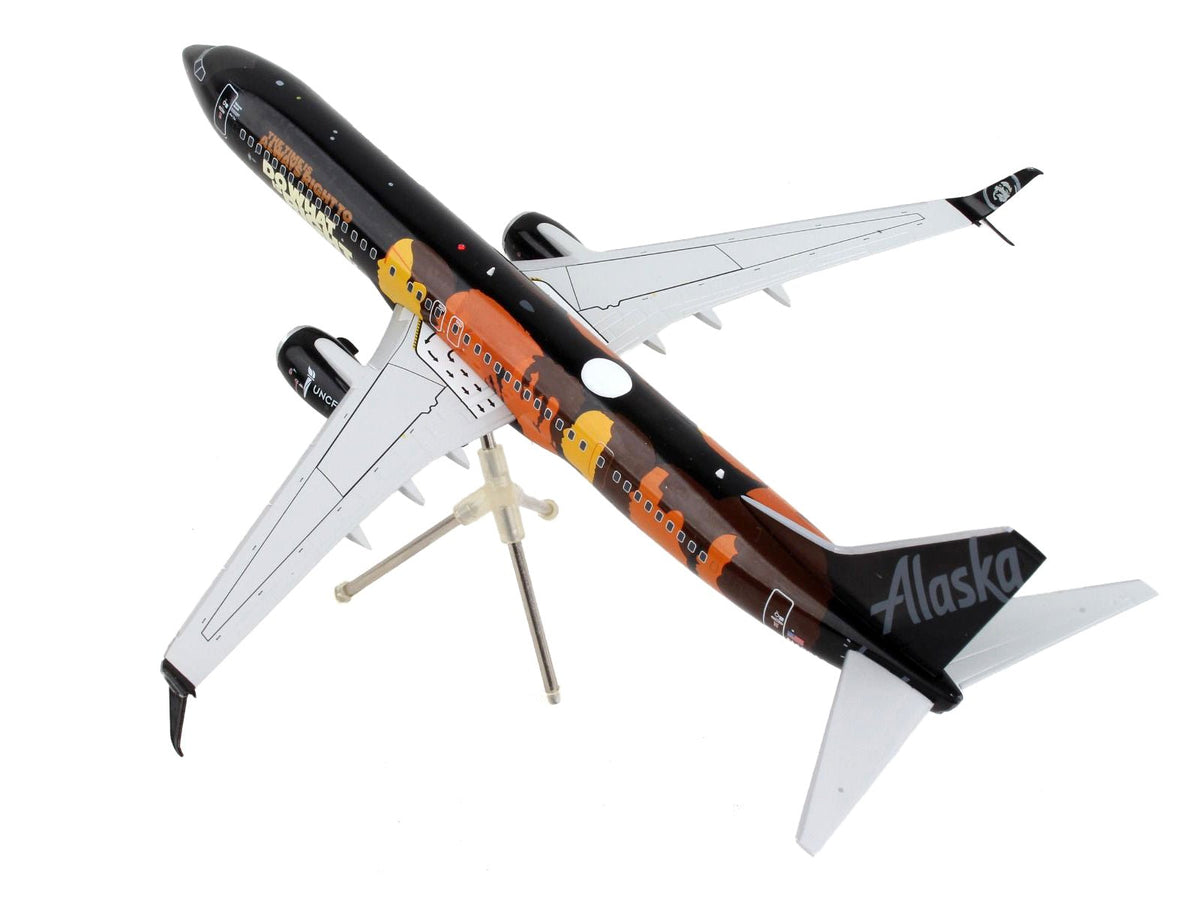 Boeing 737-900ER Commercial Aircraft "Alaska Airlines - Our Commitment" Black with Graphics "Gemini 200" Series 1/200 Diecast Model Airplane by GeminiJets-GeminiJets-ModelCars.com