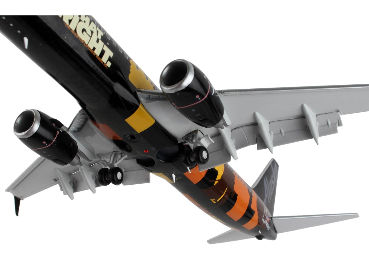 Boeing 737-900ER Commercial Aircraft with Flaps Down "Alaska Airlines - Our Commitment" Black with Graphics "Gemini 200" Series 1/200 Diecast Model Airplane by GeminiJets-GeminiJets-ModelCars.com