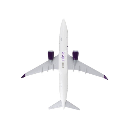 Boeing 737 MAX 8 Commercial Aircraft "Arajet" (HI1026) White with Tail Graphics (Snap - Fit) 1/130 Plastic Model by Skymarks - Skymarks - ModelCars.com