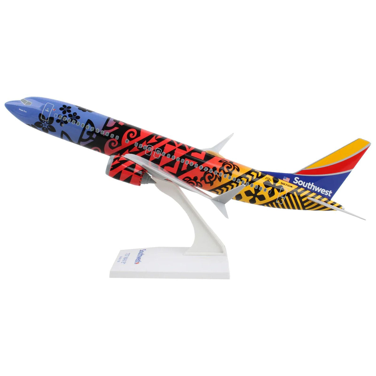 Boeing 737 MAX 8 Commercial Aircraft "Southwest Airlines - Imua One" (N8710M) Hawaiian Graphics (Snap - Fit) 1/130 Plastic Model by Skymarks - Skymarks - ModelCars.com