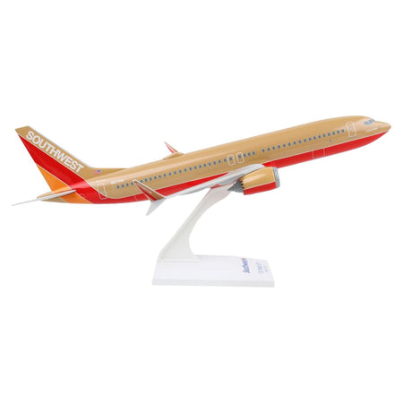 Boeing 737 MAX 8 Commercial Aircraft "Southwest Airlines" (N572UP) Tan with Red and Orange Stripes (Snap - Fit) 1/130 Plastic Model by Skymarks - Skymarks - ModelCars.com