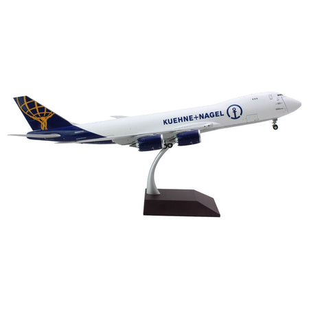 Boeing 747 - 8F Commercial Aircraft "Atlas Air - Kuene+Nagel" (N862GT) White with Blue Tail "Gemini 200 - Interactive" Series 1/200 Diecast Model Airplane by GeminiJets - GeminiJets - ModelCars.com