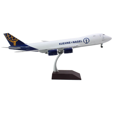 Boeing 747 - 8F Commercial Aircraft "Atlas Air - Kuene+Nagel" (N862GT) White with Blue Tail "Gemini 200" Series 1/200 Diecast Model Airplane by GeminiJets - GeminiJets - ModelCars.com