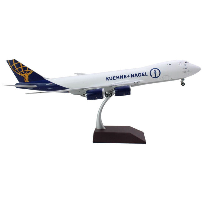 Boeing 747 - 8F Commercial Aircraft "Atlas Air - Kuene+Nagel" (N862GT) White with Blue Tail "Gemini 200" Series 1/200 Diecast Model Airplane by GeminiJets - GeminiJets - ModelCars.com