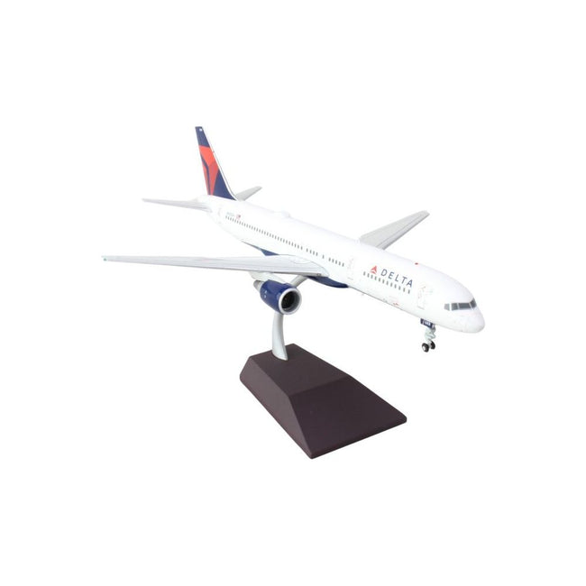 Boeing 757-200 Commercial Aircraft "Delta Air Lines" (N683DA) White with Red and Blue Tail "Gemini 200" Series 1/200 Diecast Model Airplane by GeminiJets-GeminiJets-ModelCars.com
