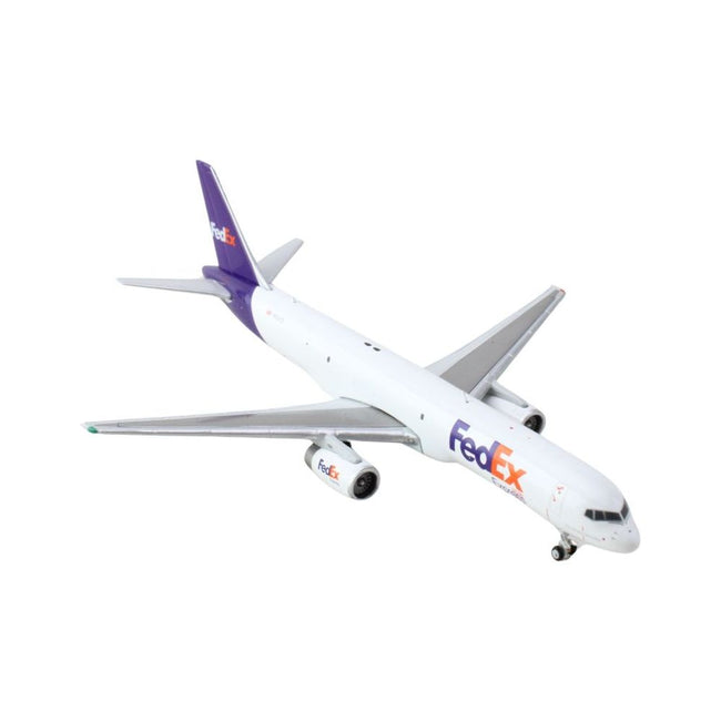 Boeing 757-200F Commercial Aircraft "FedEx (Federal Express)" (N921FD) White with Purple Tail 1/400 Diecast Model Airplane by GeminiJets-GeminiJets-ModelCars.com