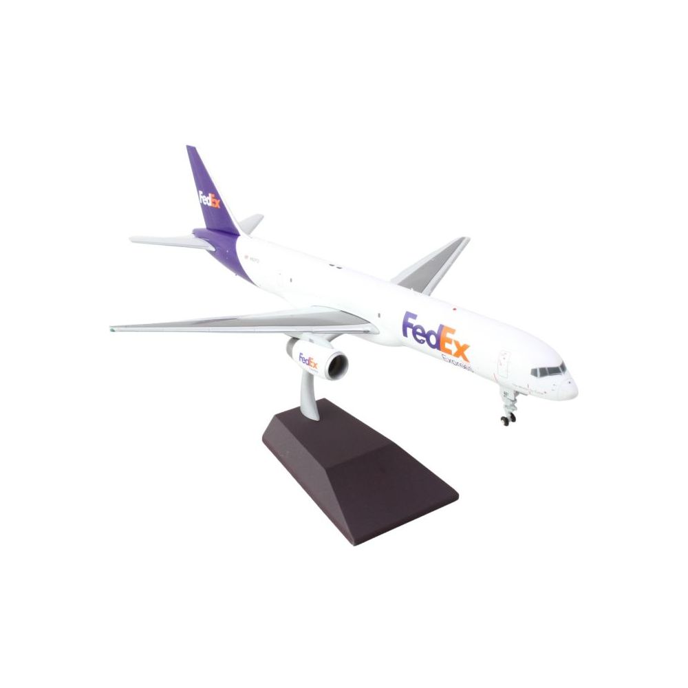 Boeing 757-200F Commercial Aircraft "FedEx (Federal Express)" (N921FD) White with Purple Tail "Gemini 200" Series 1/200 Diecast Model Airplane by GeminiJets-GeminiJets-ModelCars.com