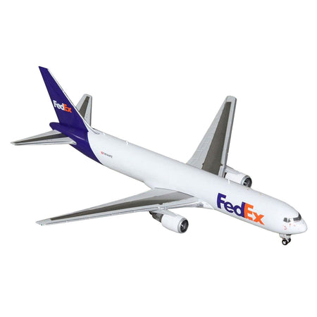 Boeing 767 - 300F Commercial Aircraft "FedEx (Federal Express)" (N144FE) White with Purple Tail 1/400 Diecast Model Airplane by GeminiJets - GeminiJets - ModelCars.com