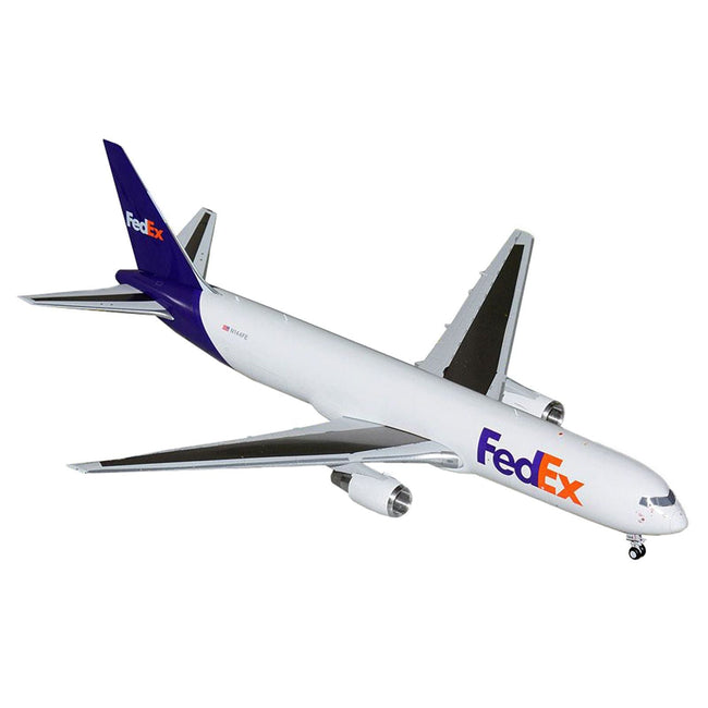 Boeing 767-300F Commercial Aircraft "FedEx (Federal Express)" (N144FE) White with Purple Tail "Gemini 200" Series 1/200 Diecast Model Airplane by GeminiJets-GeminiJets-ModelCars.com