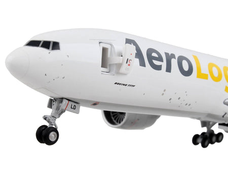 Boeing 777F Commercial Aircraft "AeroLogic" White "Gemini 200 - Interactive" Series 1/200 Diecast Model Airplane by GeminiJets-GeminiJets-ModelCars.com