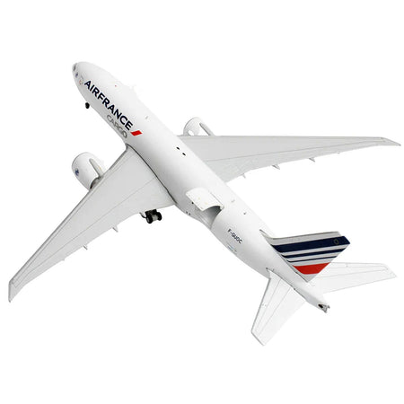 Boeing 777F Commercial Aircraft "Air France Cargo" (F-GUOC) White with Red and Blue Striped Tail "Interactive Series" 1/400 Diecast Model Airplane by GeminiJets-GeminiJets-ModelCars.com