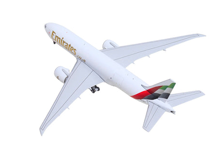 Boeing 777F Commercial Aircraft "Emirates SkyCargo" (A6-EFV) White with Striped Tail 1/400 Diecast Model by GeminiJets-GeminiJets-ModelCars.com