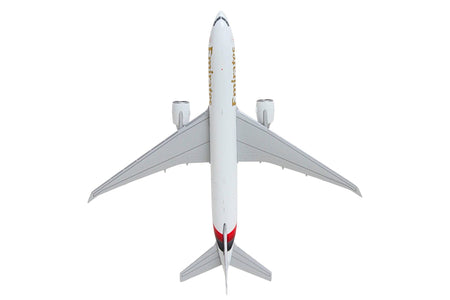 Boeing 777F Commercial Aircraft "Emirates SkyCargo" (A6-EFV) White with Striped Tail 1/400 Diecast Model by GeminiJets-GeminiJets-ModelCars.com
