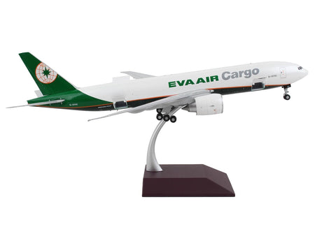 Boeing 777F Commercial Aircraft "Eva Air Cargo" White with Green Tail "Gemini 200 - Interactive" Series 1/200 Diecast Model Airplane by GeminiJets-GeminiJets-ModelCars.com