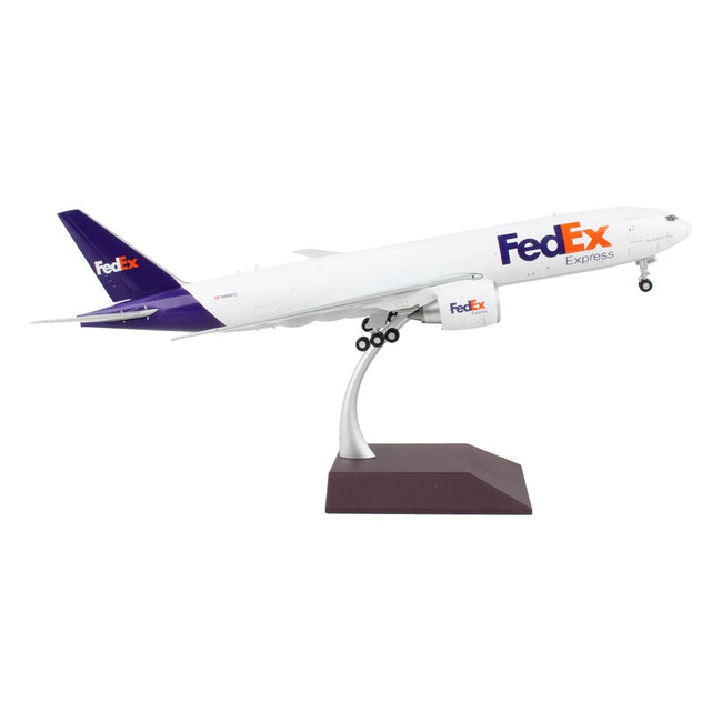 Boeing 777F Commercial Aircraft "Fedex (Federal Express)" (N889FD) White with Purple Tail "Gemini 200" Series 1/200 Diecast Model Airplane by GeminiJets-GeminiJets-ModelCars.com