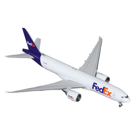 Boeing 777F Commercial Aircraft "FedEx (Federal Express)" (N895FD) White with Purple Tail 1/400 Diecast Model Airplane by GeminiJets-GeminiJets-ModelCars.com