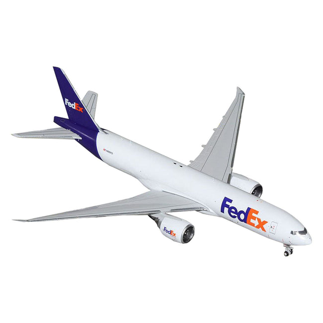 Boeing 777F Commercial Aircraft "FedEx (Federal Express)" (N895FD) White with Purple Tail 1/400 Diecast Model Airplane by GeminiJets-GeminiJets-ModelCars.com