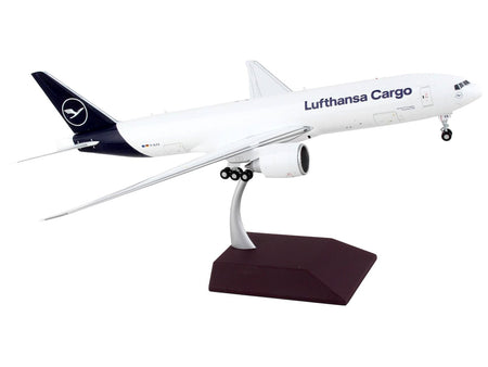 Boeing 777F Commercial Aircraft "Lufthansa Cargo" White with Blue Tail "Gemini 200 - Interactive" Series 1/200 Diecast Model Airplane by GeminiJets-GeminiJets-ModelCars.com