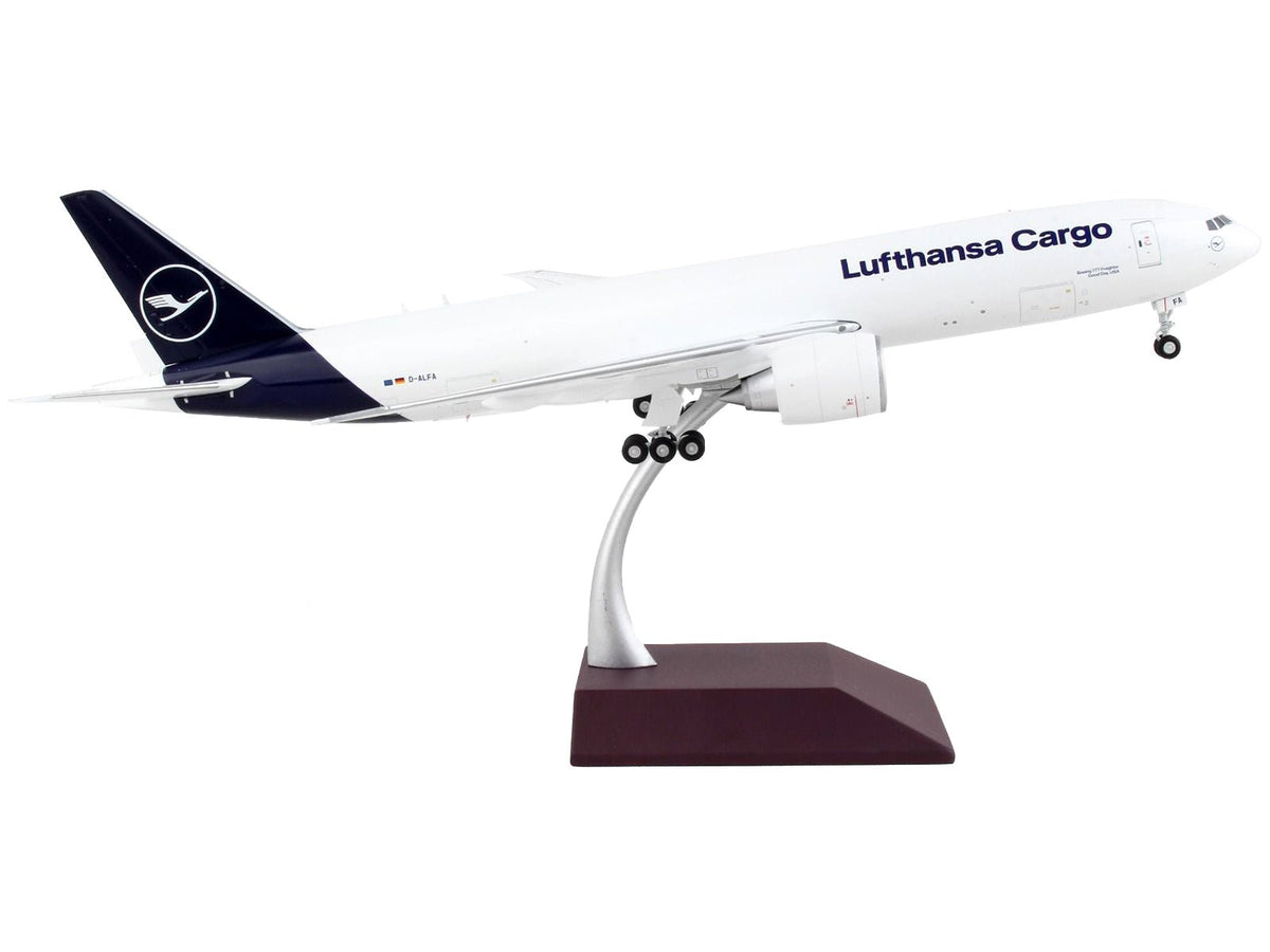 Boeing 777F Commercial Aircraft "Lufthansa Cargo" White with Blue Tail "Gemini 200" Series 1/200 Diecast Model Airplane by GeminiJets-GeminiJets-ModelCars.com