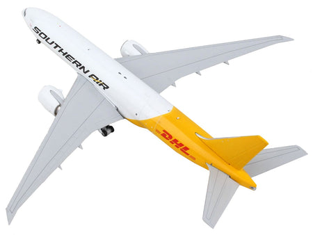 Boeing 777F Commercial Aircraft "Southern Air - DHL" White and Yellow 1/400 Diecast Model Airplane by GeminiJets-GeminiJets-ModelCars.com