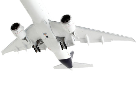 Boeing 777F Commercial Aircraft with Flaps Down "Lufthansa Cargo" White with Dark Blue Tail 1/400 Diecast Model Airplane by GeminiJets-GeminiJets-ModelCars.com