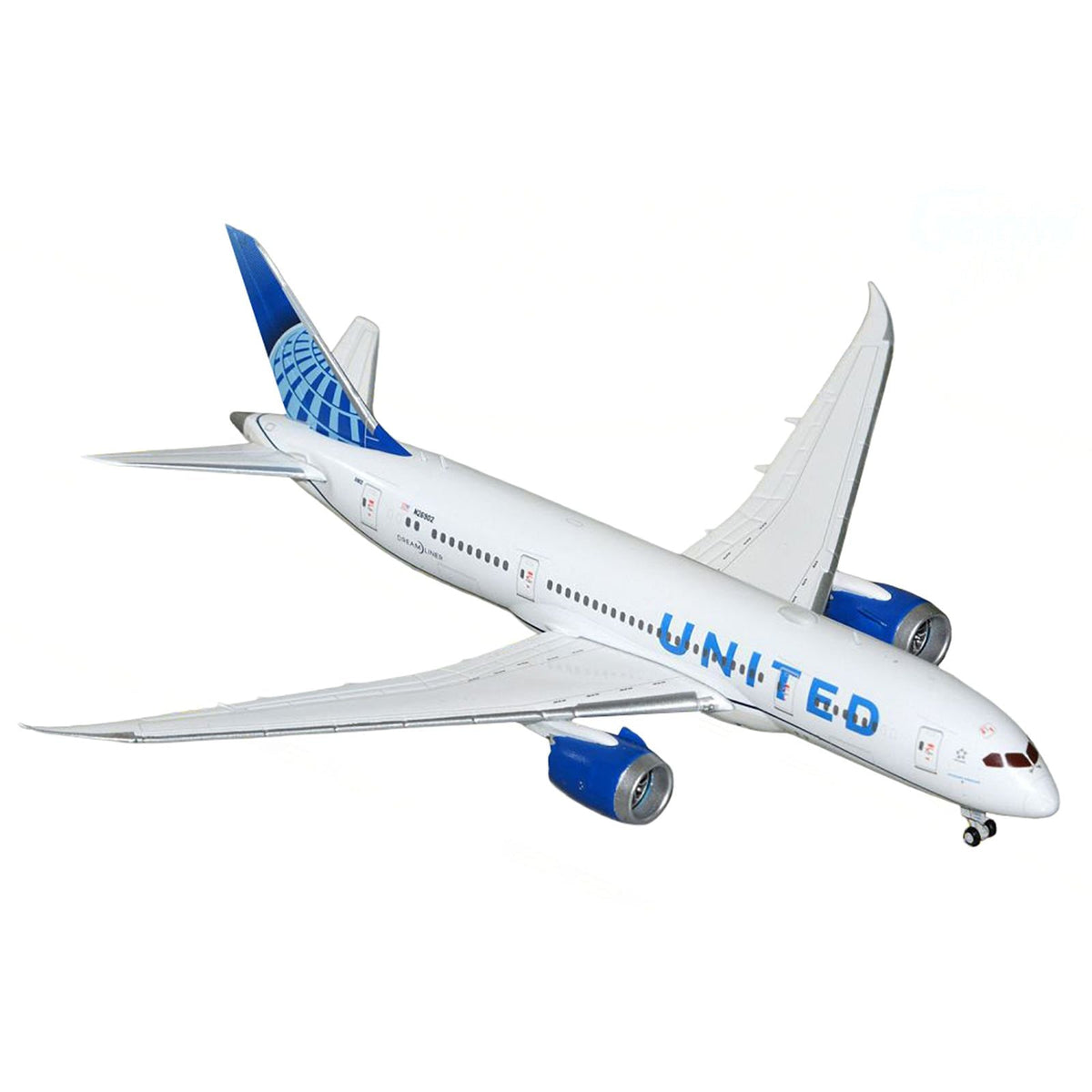 Boeing 787-8 Commercial Aircraft "United Airlines" (N26902) White with Blue Tail 1/400 Diecast Model Airplane by GeminiJets-GeminiJets-ModelCars.com