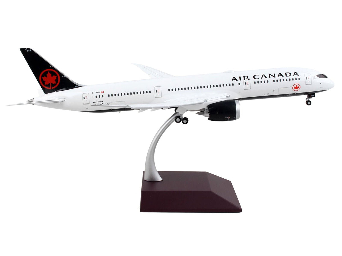 Boeing 787-9 Commercial Aircraft with Flaps Down "Air Canada" White with Black Tail "Gemini 200" Series 1/200 Diecast Model Airplane by GeminiJets-GeminiJets-ModelCars.com