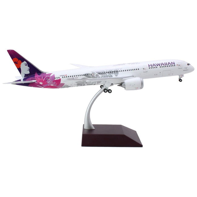 Boeing 787-9 Dreamliner Commercial Aircraft "Hawaiian Airlines" (N780HA) White with Purple Tail "Gemini 200" Series 1/200 Diecast Model Airplane by GeminiJets-GeminiJets-ModelCars.com