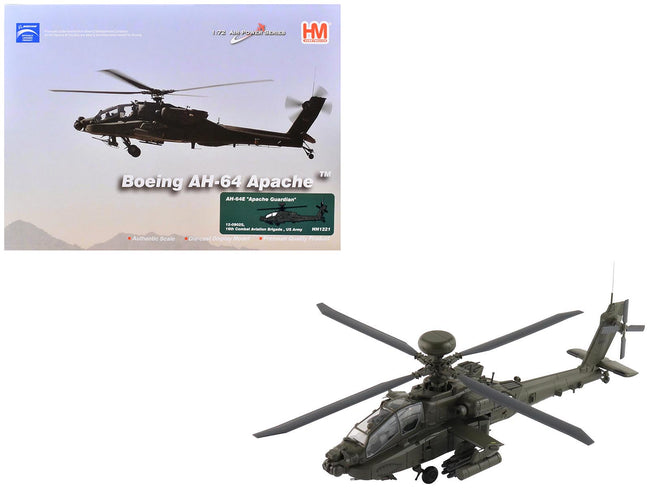 Boeing AH-64E Apache Guardian Attack Helicopter "12-09025 16th Combat Aviation Brigade" United States Army "Air Power Series" 1/72 Diecast Model by Hobby Master-Hobby Master-ModelCars.com