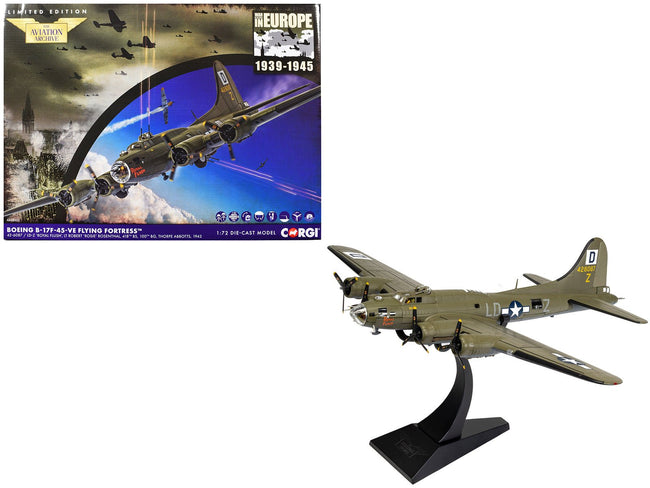 Boeing B-17F Flying Fortress Bomber Aircraft "42-6087 Royal Flush Lieutenant Robert 'Rosie' Rosenthal 418th BS 100th Bomb Group Thorpe Abbotts" (1943) United States Army Air Forces "The Aviation Archive" Series 1/72 Diecast Model by Corgi-Corgi-ModelCars.com