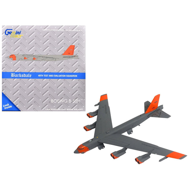 Boeing B-52 Stratofortress Bomber Aircraft "Barksdale AFB 49th Test and Evaluation Squadron" (61-0028) United States Air Force "Gemini Macs" Series 1/400 Diecast Model Airplane by GeminiJets-GeminiJets-ModelCars.com