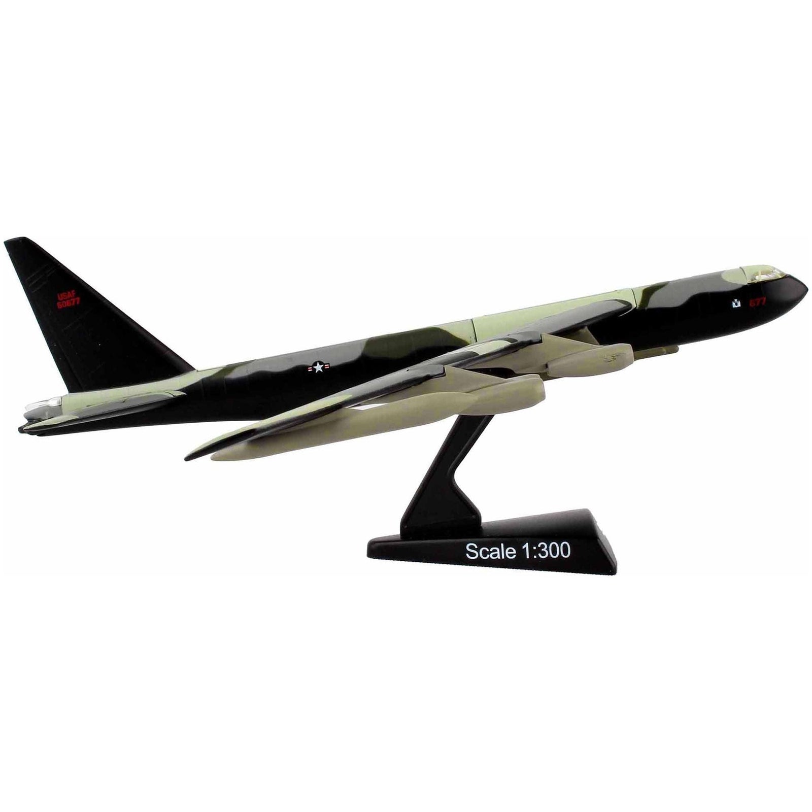 Boeing B - 52 Stratofortress Bomber Aircraft Green Camouflage "United States Air Force" 1/300 Diecast Model Airplane by Postage Stamp - Postage Stamp - ModelCars.com