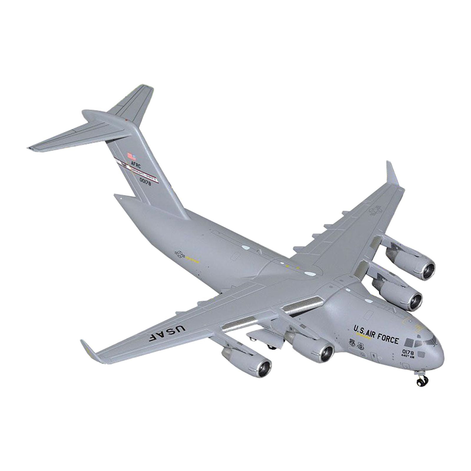 Boeing C - 17 Globemaster III Transport Aircraft "Wright - Patterson Air Force Base - United States Air Force" (000 - 0178) Gray "Gemini Macs" Series 1/400 Diecast Model Airplane by GeminiJets - GeminiJets - ModelCars.com