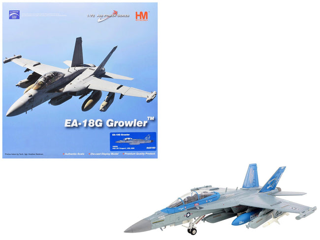 Boeing EA-18G Growler Aircraft "168256 VAQ-139 Cougars" (2025) United States Navy "Air Power Series" 1/72 Diecast Model by Hobby Master-Hobby Master-ModelCars.com